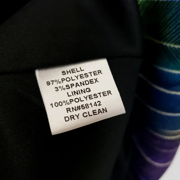 Maggy L Faux Purple/Green Wrap Dress - Picture 14 of 15